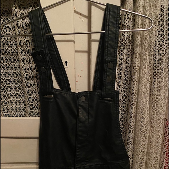 Free People Mod Moto Overalls - Vegan Leather - Picture 6 of 11